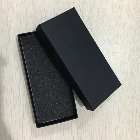 KOTAK JAM HITAM BALOK POLOS PANJANG KJ002B5 PAPER BOX WATCH