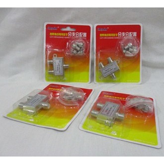 Spliter 2 Way RAPID Splitter Antena TV Pembagi Kabel Cabang Antena***