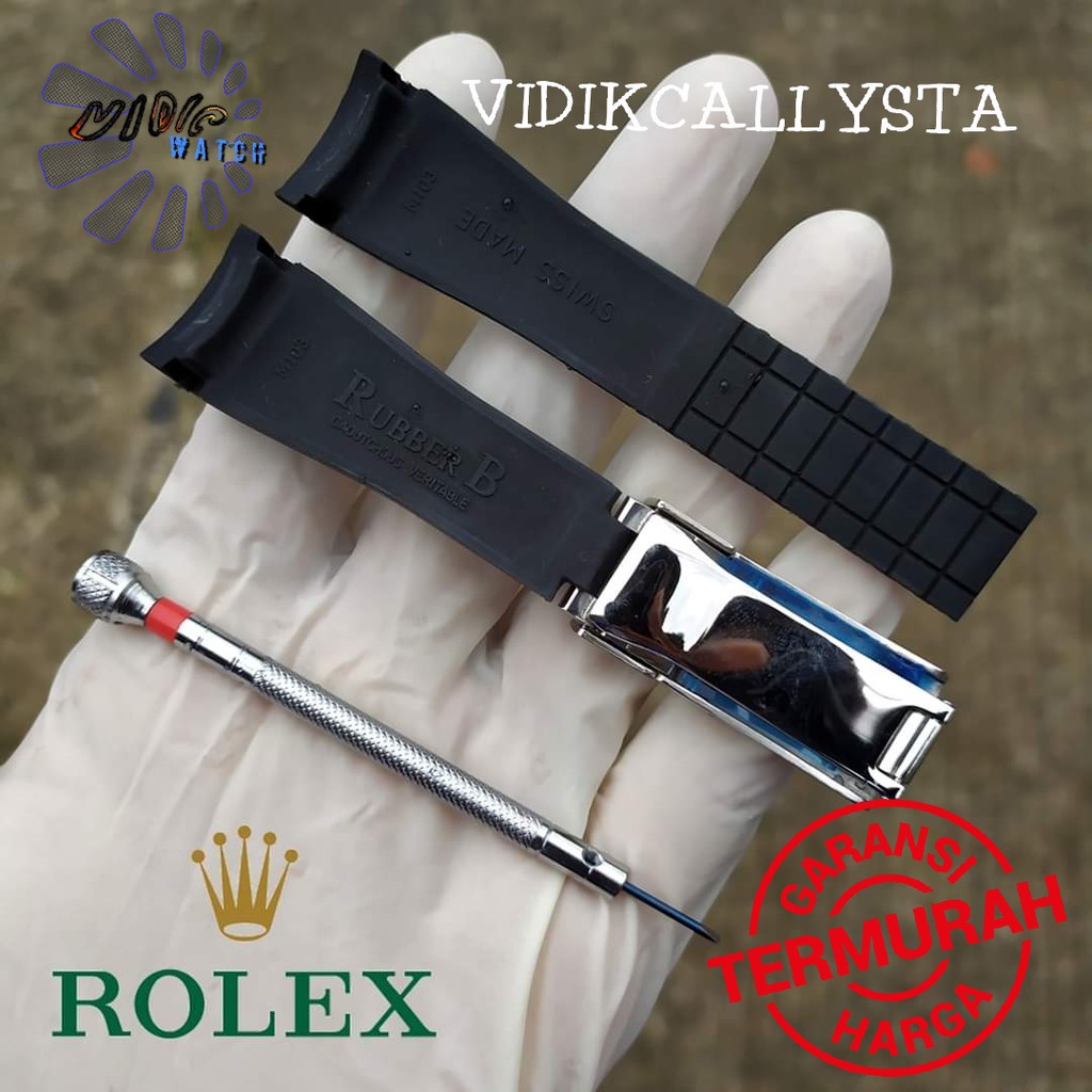 Tali Karet Jam Tangan Rolex 20mm Rolex Daytona Rolex gmt master 2 Rolex Oyster President Yacthmaster