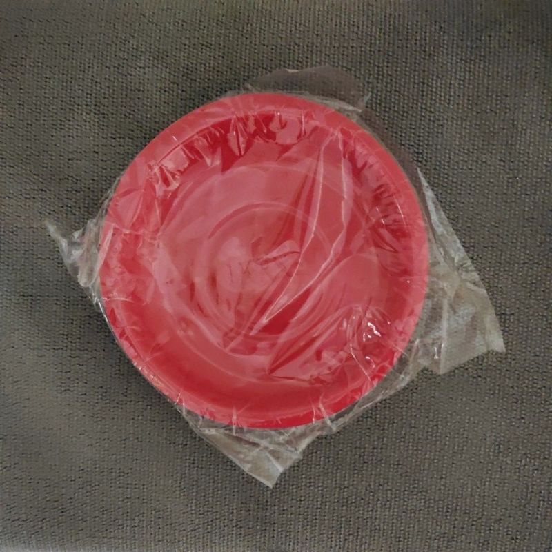 piring plastik kue warna warni isi 25 pcs