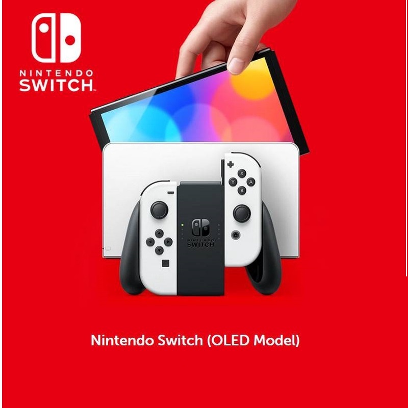 Nintendo Switch (OLED Model) White Set ( Bonus Hydrogel )