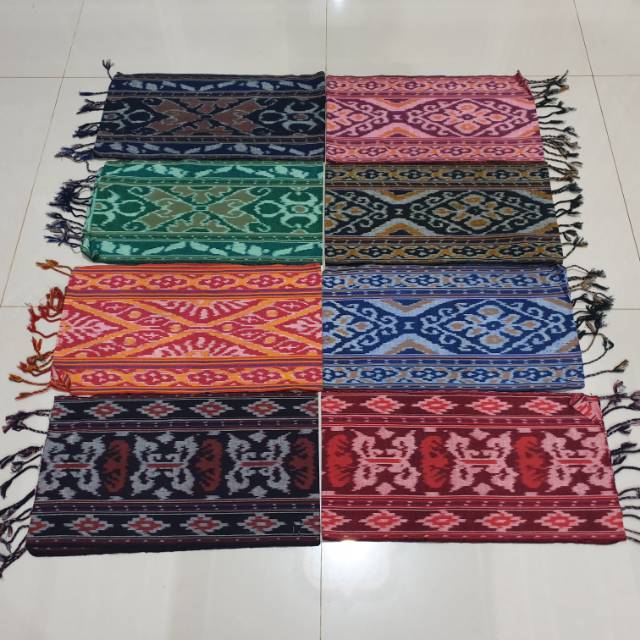 Tenun Syal Etnik Motif Lampung Sumba Bali