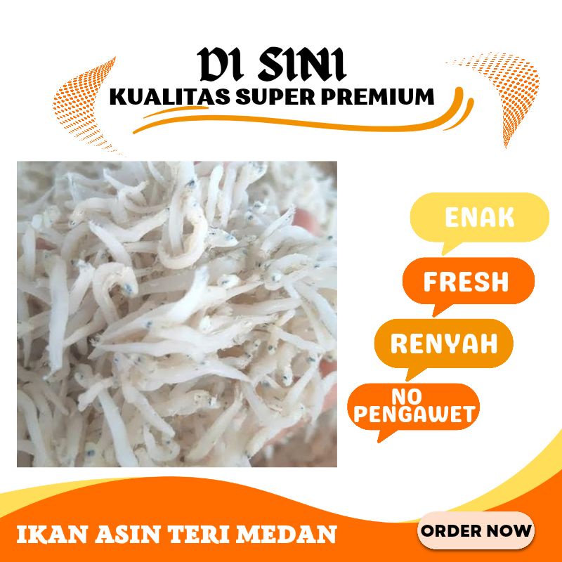 

Ikan Asin Teri Medan 1kg Kualitas Super Premium by Sayuran Segar Garut