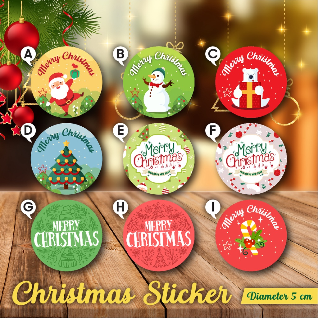 

Stiker Sticker Hiasan Aksesoris Natal - Christmas (30 pcs)