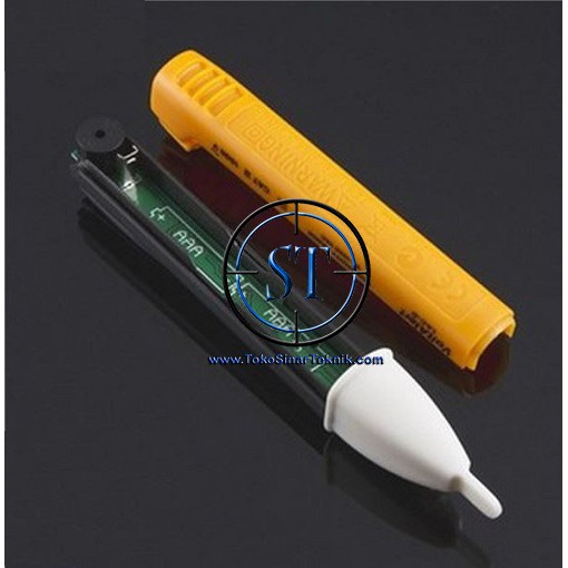 AC Voltage Detector Non Contact Tester Kabel Putus Tespen Test Pen Jalur Cable Led Bunyi VD01 90-1000 Volt Plus Baterai A3 Siap Pakai