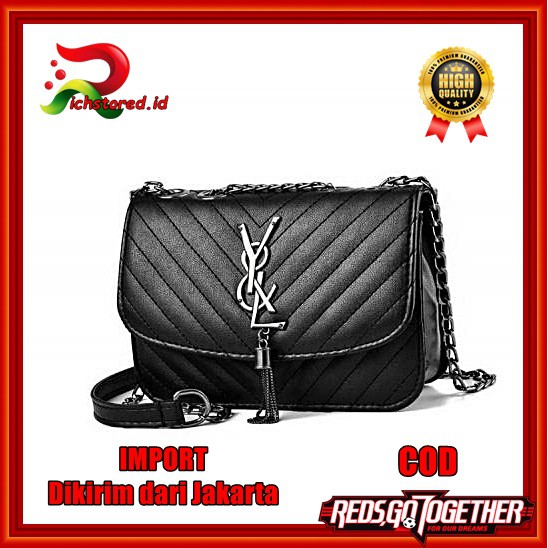 YSL Tas Slempang Cewek / Tas Selempang Import / Slingbag Wanita Import Modis Kekinian