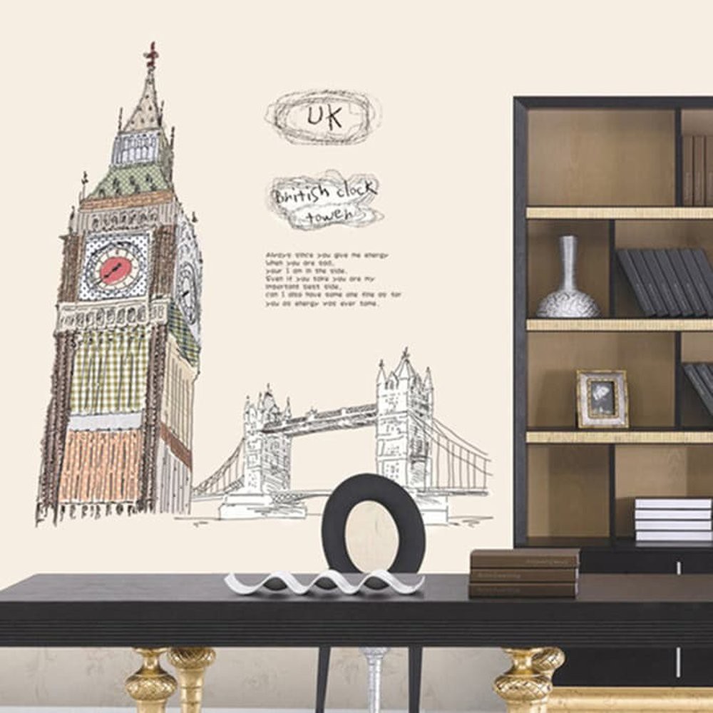 Wall Sticker Dinding Big Ben Shopee Indonesia