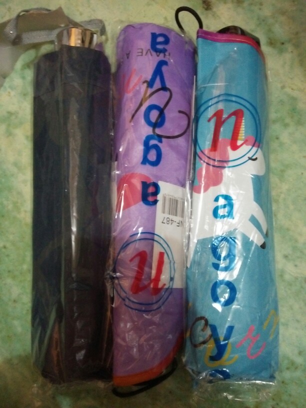 Payung Lipat 3 Motif Batik Kembang Hitam Kualitas Bagus