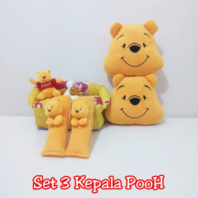 Bantal Mobil Pooh 3in1 Aksesoris Mobil Pooh Wikie Cloud 