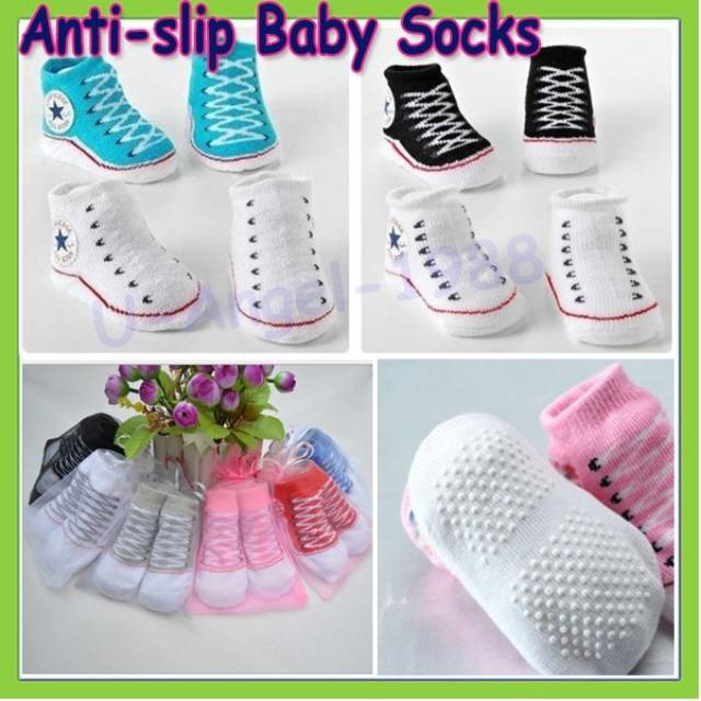 Kaos kaki bayi anti slip model sepatu