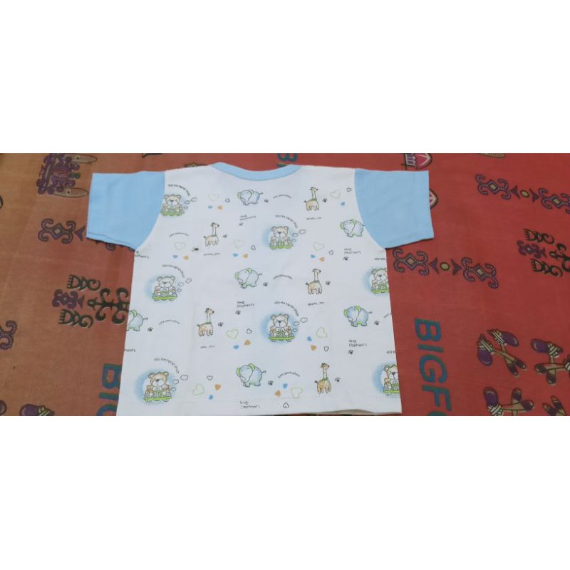 (preloved)baju bayi lengan pendek kaos motif baju bekas bagus