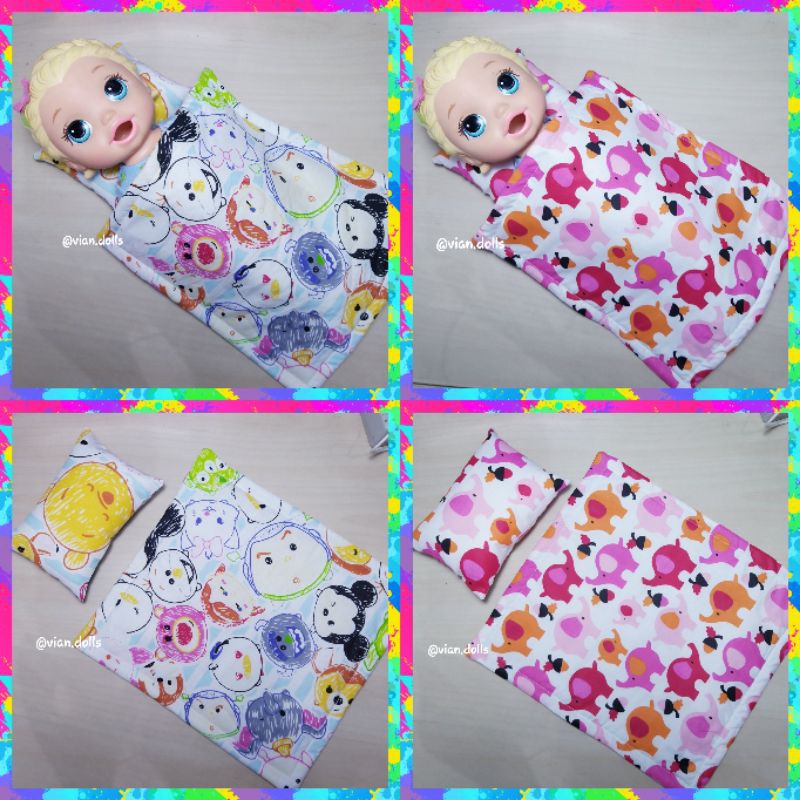 Bantal selimut bedcover kasur ranjang baby alive