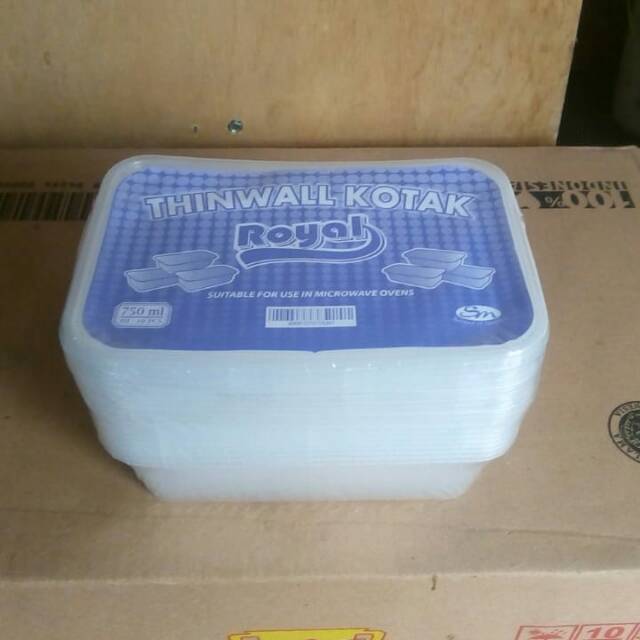 Thinwall Kotak 750ml isi 10pcs