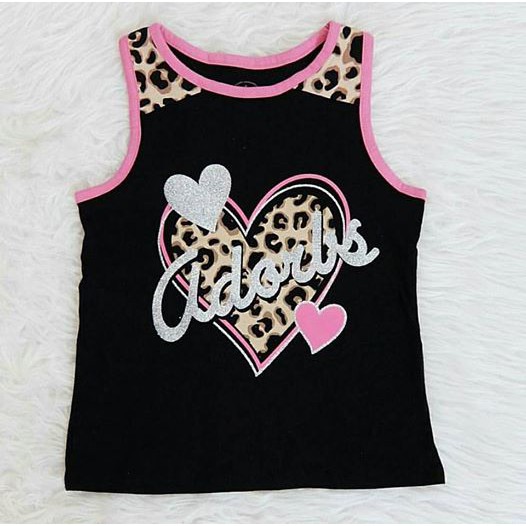 TANKTOP BLOUSE CANTIK ANAK BRANDED ATASAN ANAK PEREMPUAN MOTIF LEOPARD