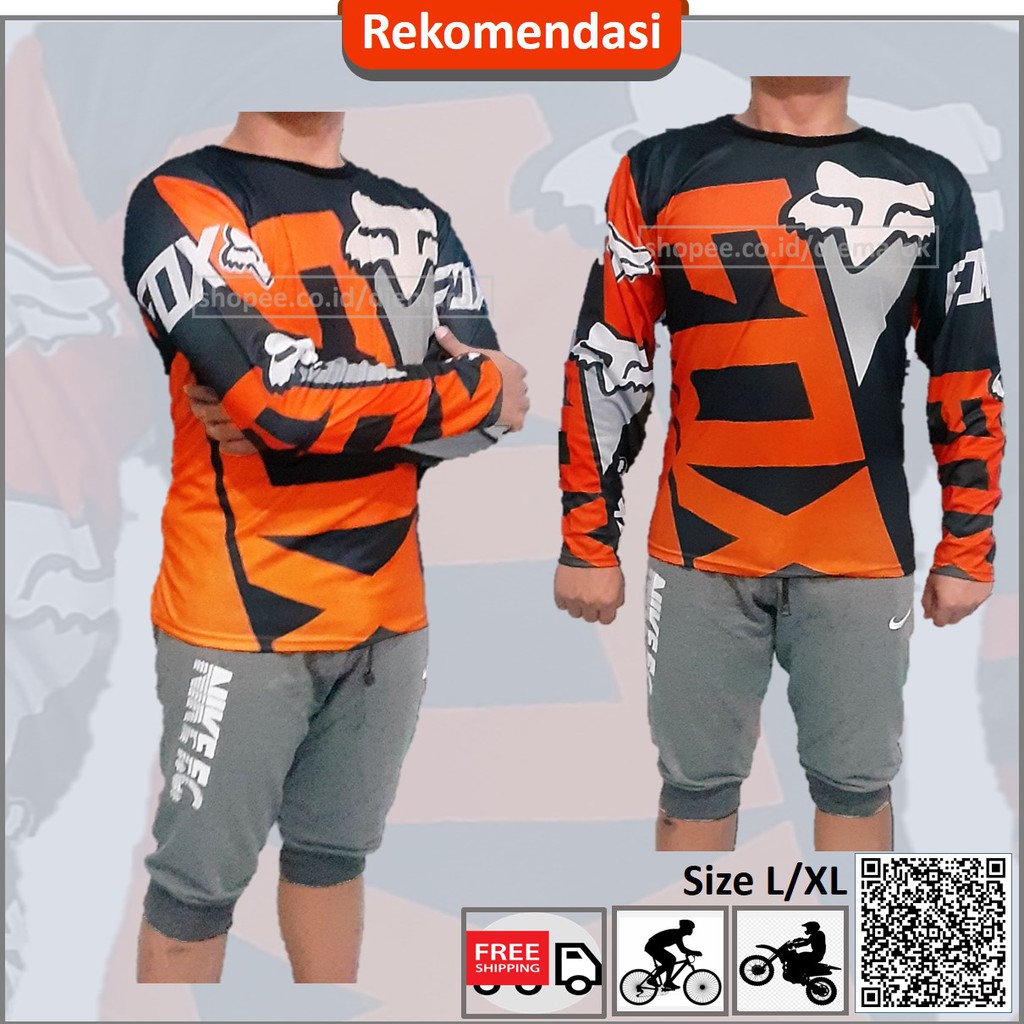 BAJU JERSEY SEPEDA MTB MOTOCROSS TRAIL KAOS  JERSEY 