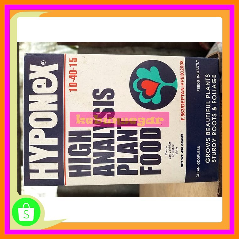 Terbaik/'Hyponex 10-40-15 Biru 500Gram