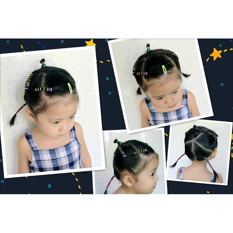 500pcs/bag Kid hairbands Baby Child Elastic Rope