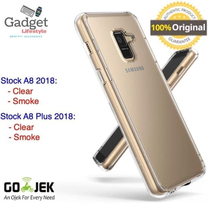 Hot Sale Case Samsung Galaxy A8 A8 Plus 2018 - Original Ringke Rearth Fusion - Smoke A8 Plus