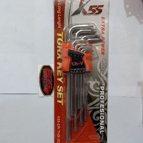 Kunci L set bintang panjang K55