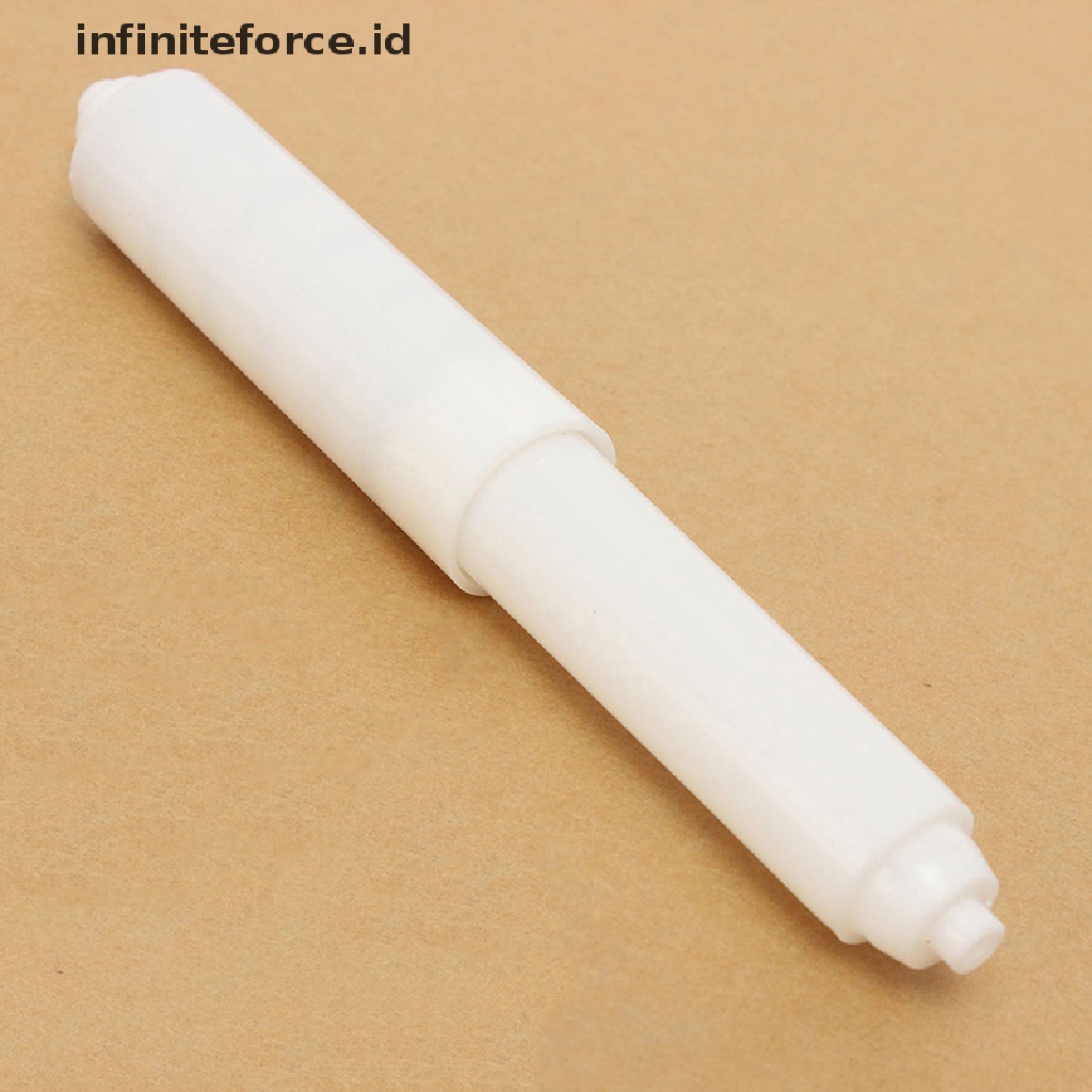 (Infiniteforce.Id) Holder Tisu Gulung Toilet Pengganti Bahan Plastik Warna Putih