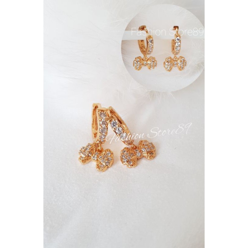 Anting Import Pita Full permata Anting Jepit Xuping Yaxiya Impor fashion