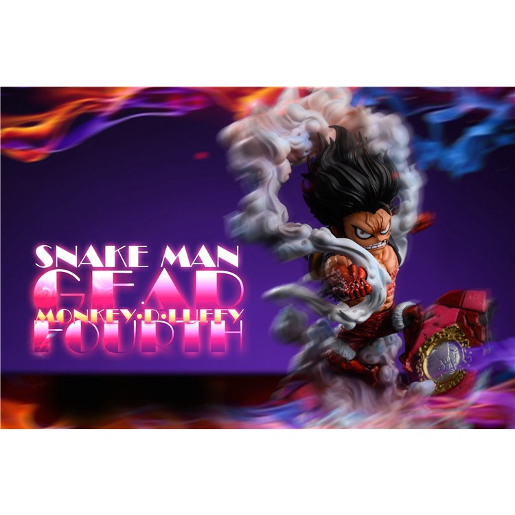 Resin Anime One Piece WCF Luffy Gear 4 Snakeman By League Studio
