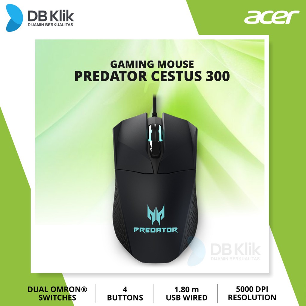 Mouse Gaming Acer Predator Cestus 300 Wired 5000 DPI