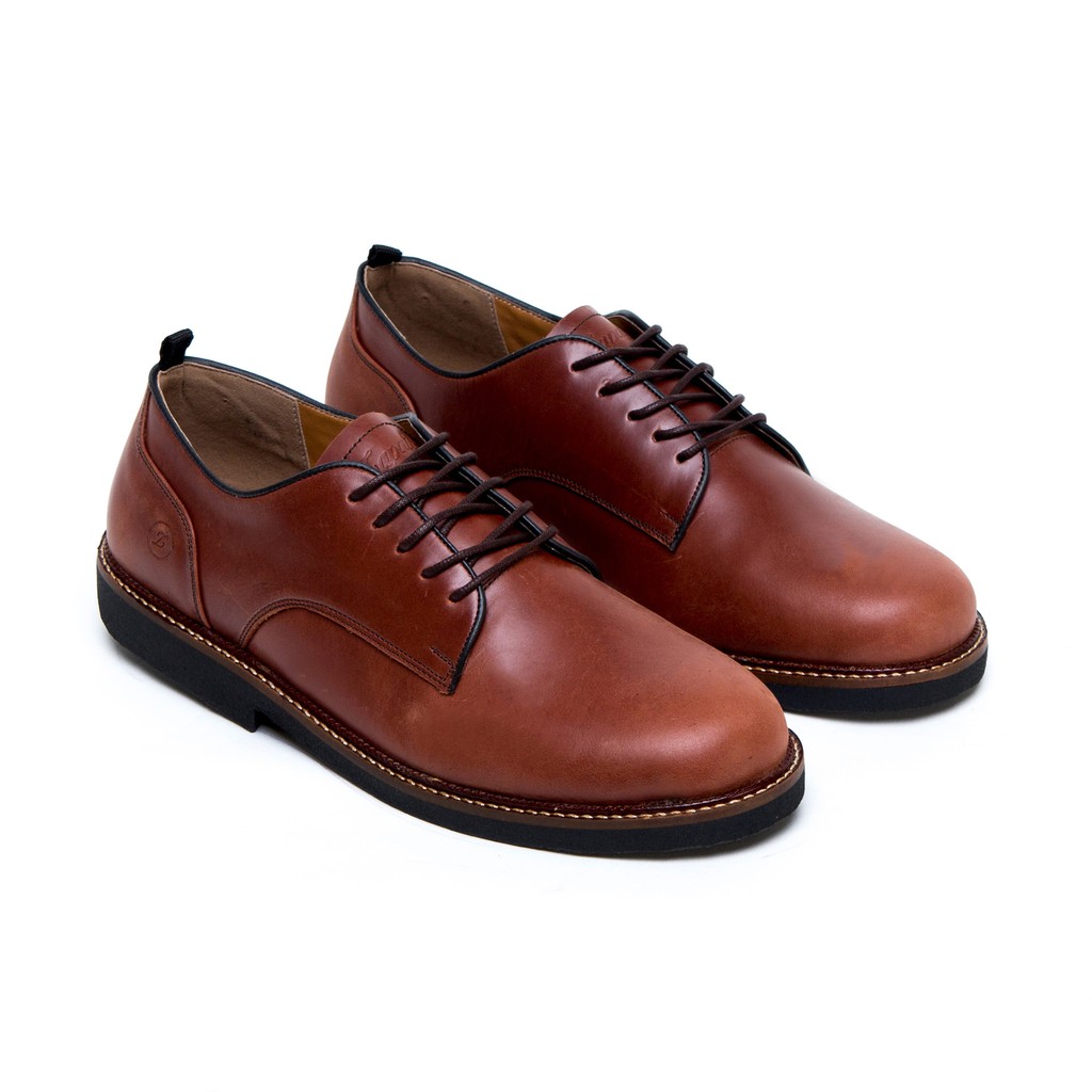 FOSTER BROWN | FORIND x Zapato | Sepatu Kulit Asli Vintage Klasik Pria/Cowok/Men - Derby - Footwear