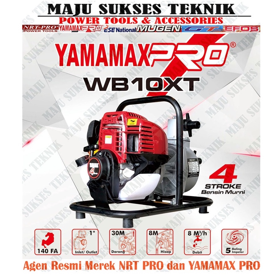 YAMAMAX PRO WB 10 XT Pompa  Air Alkon Sawah Irigasi 1 Inch Water Pump