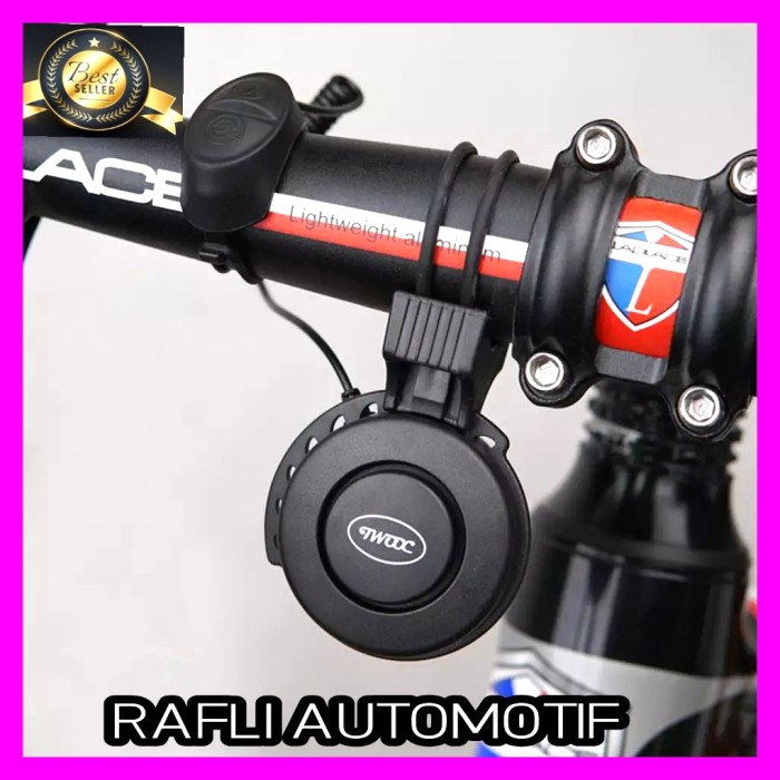 Hidayati-- Bel Klakson Sepeda Elektrik Waterproof Usb Recharge Horn 3Suara Bel