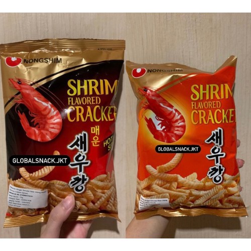 

Nongshim Shrimp Flavored Cracker Original / Hot&Spicy 75gr - Korean Snack