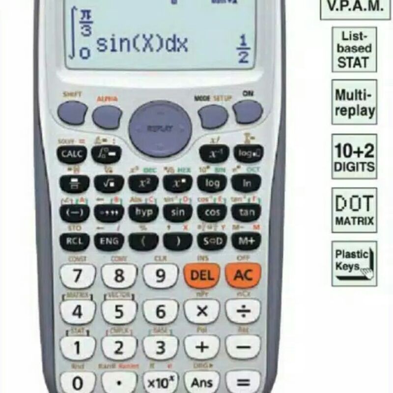 

CASIO FX-570ES PLUS - Scientific Calculator # Kalkulator Ilmiah