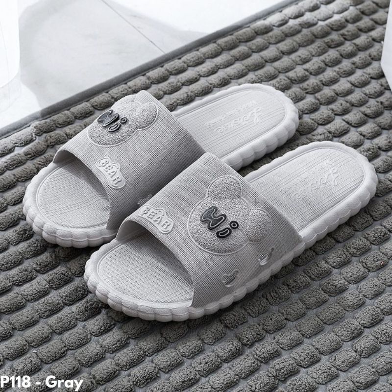 Sandal slide selop karet wanita HI sandal jelly perempuan Korea style Hi BEAR kekinian nyaman