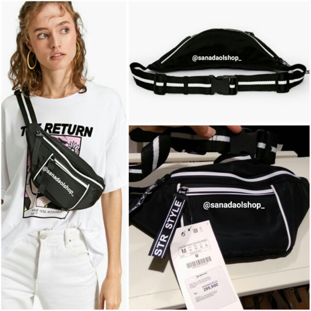 STRADIVARIUS Nylon Belt Bag
