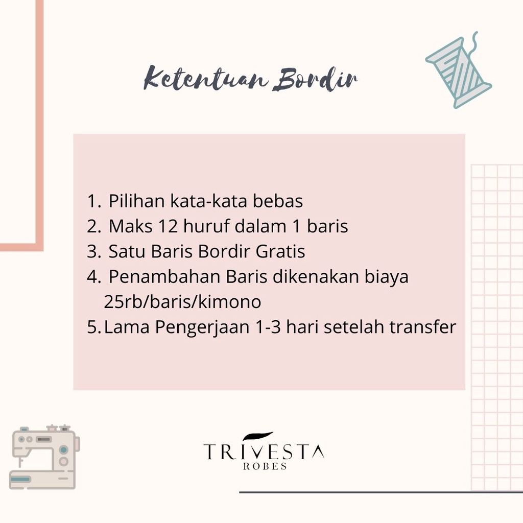 Basic Robe HIJAB FRIENDLY - KIMONO BRIDESMAID SATIN + FREE BORDIR (TULISAN BEBAS BISA NAMA)