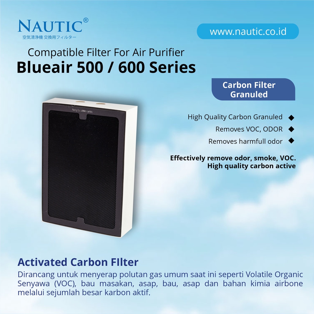 NAUTIC - Hepa Filter Blu*air 500 / 600 / 503 / 505 / 603 / 601 / 501 / 650