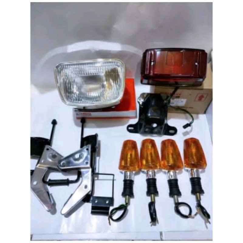 Paket Lampu Depan Oval RX-King Full Set Kualitas Terbai.ntfgg