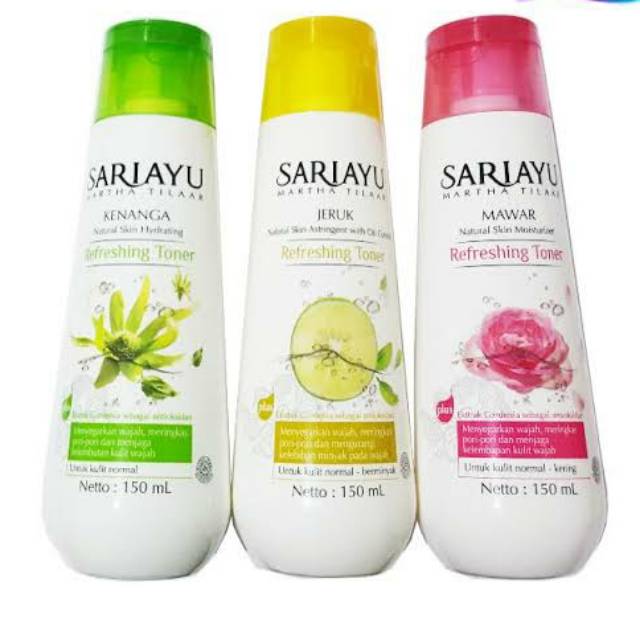 SARIAYU REFRESING TONER 150 ML - SARIAYU MAWAR, JERUK, KENANGA