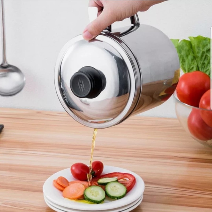 Gelas Saringan Minyak Jelantah Oil Pot Gelas minyak gorengan