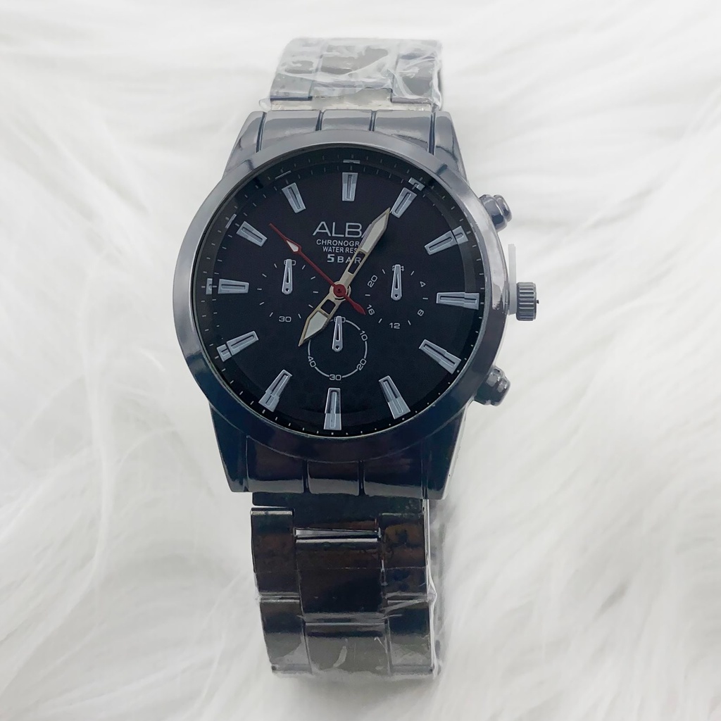 JAM TANGAN  Stainless Steel  ALBA#02 WANITA BULAT RANTAI