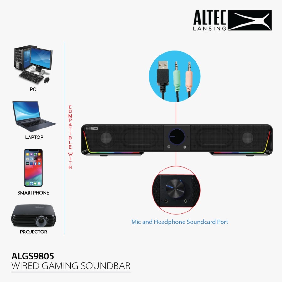 Speaker Altec Lansing Soundbar ALGS9805