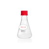 Screwthread Erlenmeyer Flask Duran 250 ml Erlenmeyer dengan Tutup