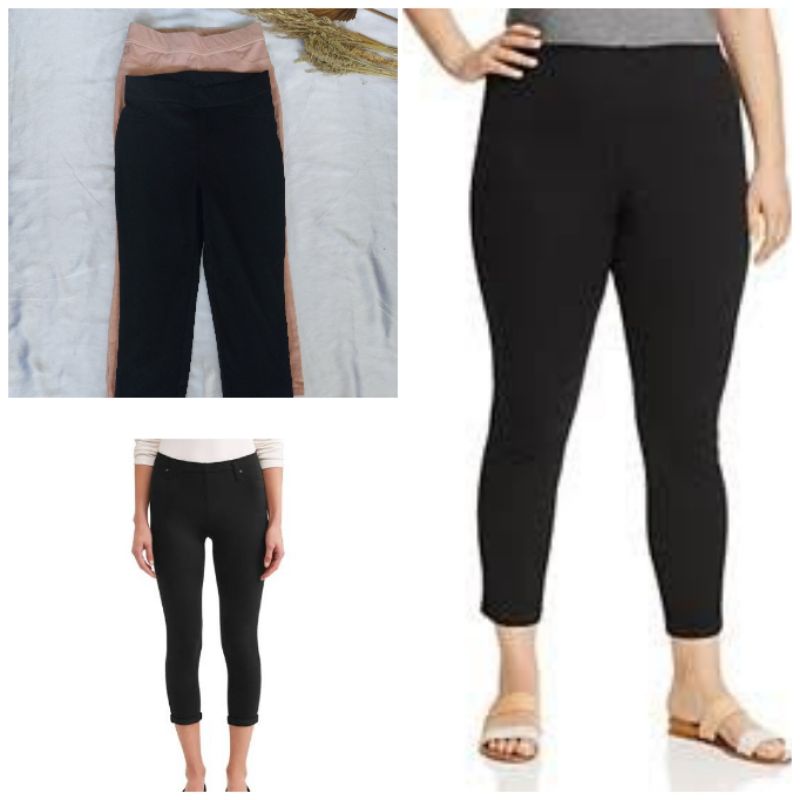 TIME &amp; THRU CAPRI PONTE JEGGING PANTS