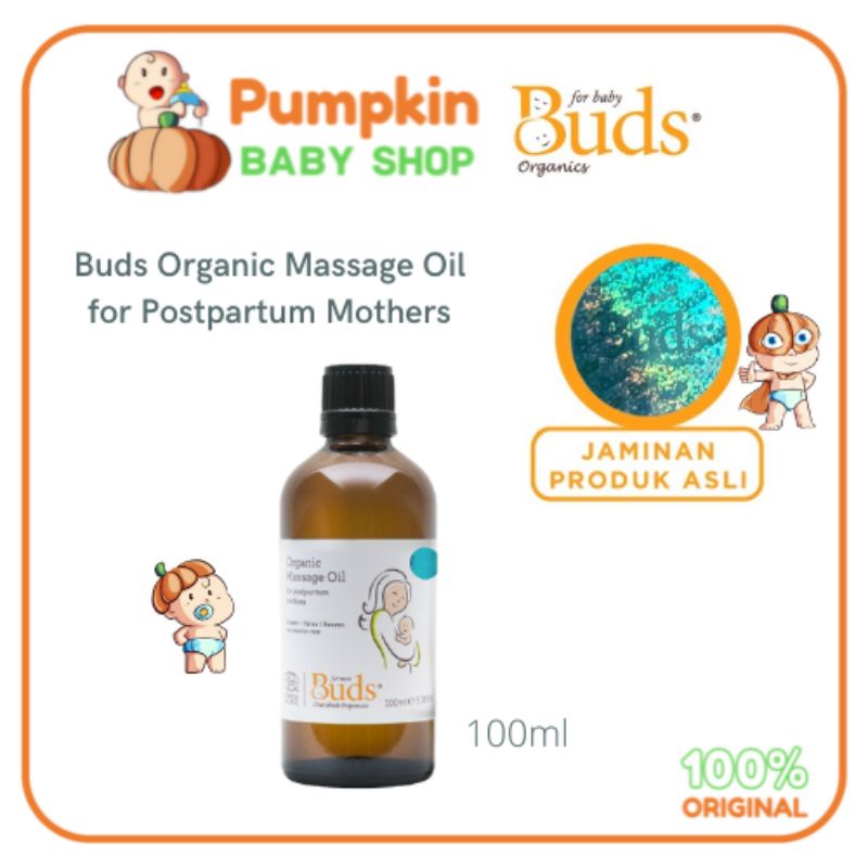 Buds Organics Massage Oil For Postpartum Mothers 100ml