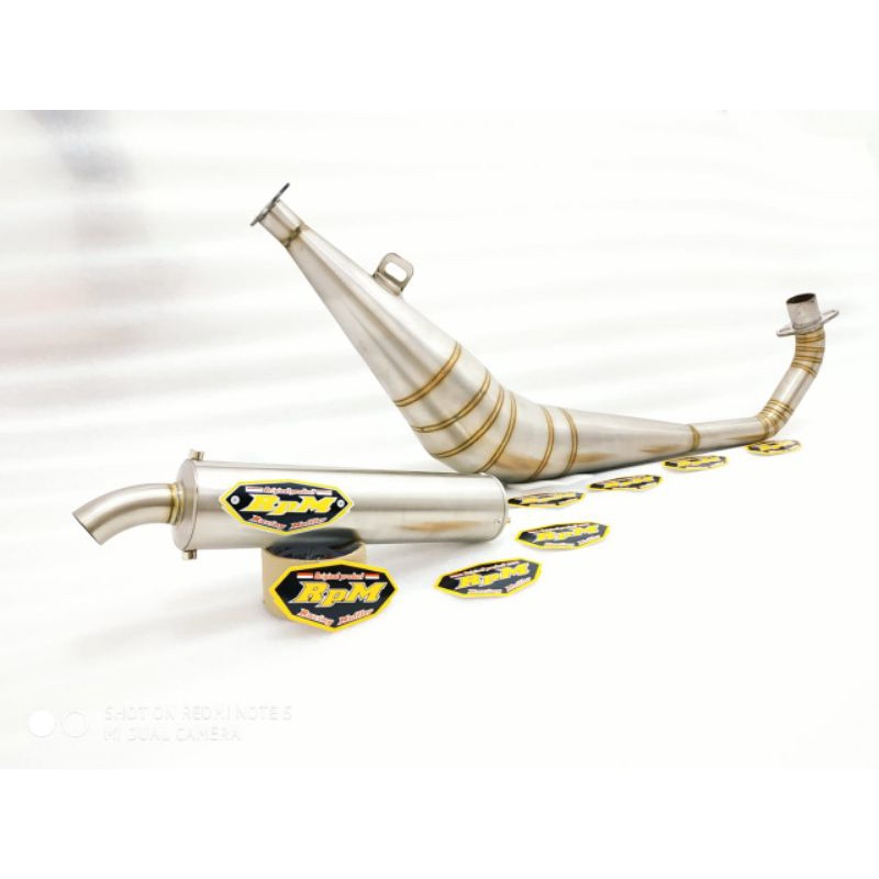 Knalpot Original RPM BM Power Satria hiu - Satria RU 120 - LSCM - Satria Lumba