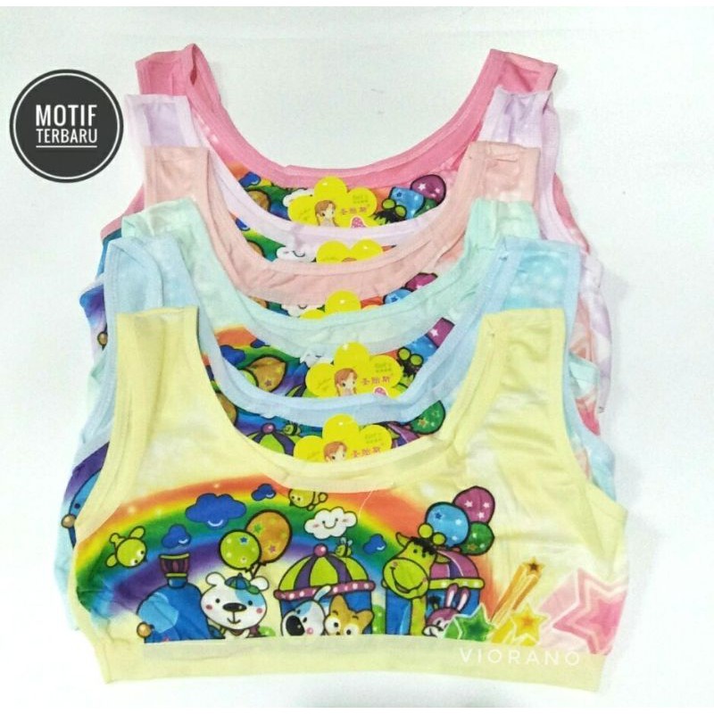 Miniset Anak Perempuan Best Quality Motif Seri Warna Polos