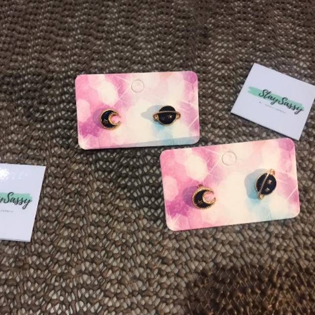Anting Tusuk Korea Bahan Besi (Bulan&Planet)