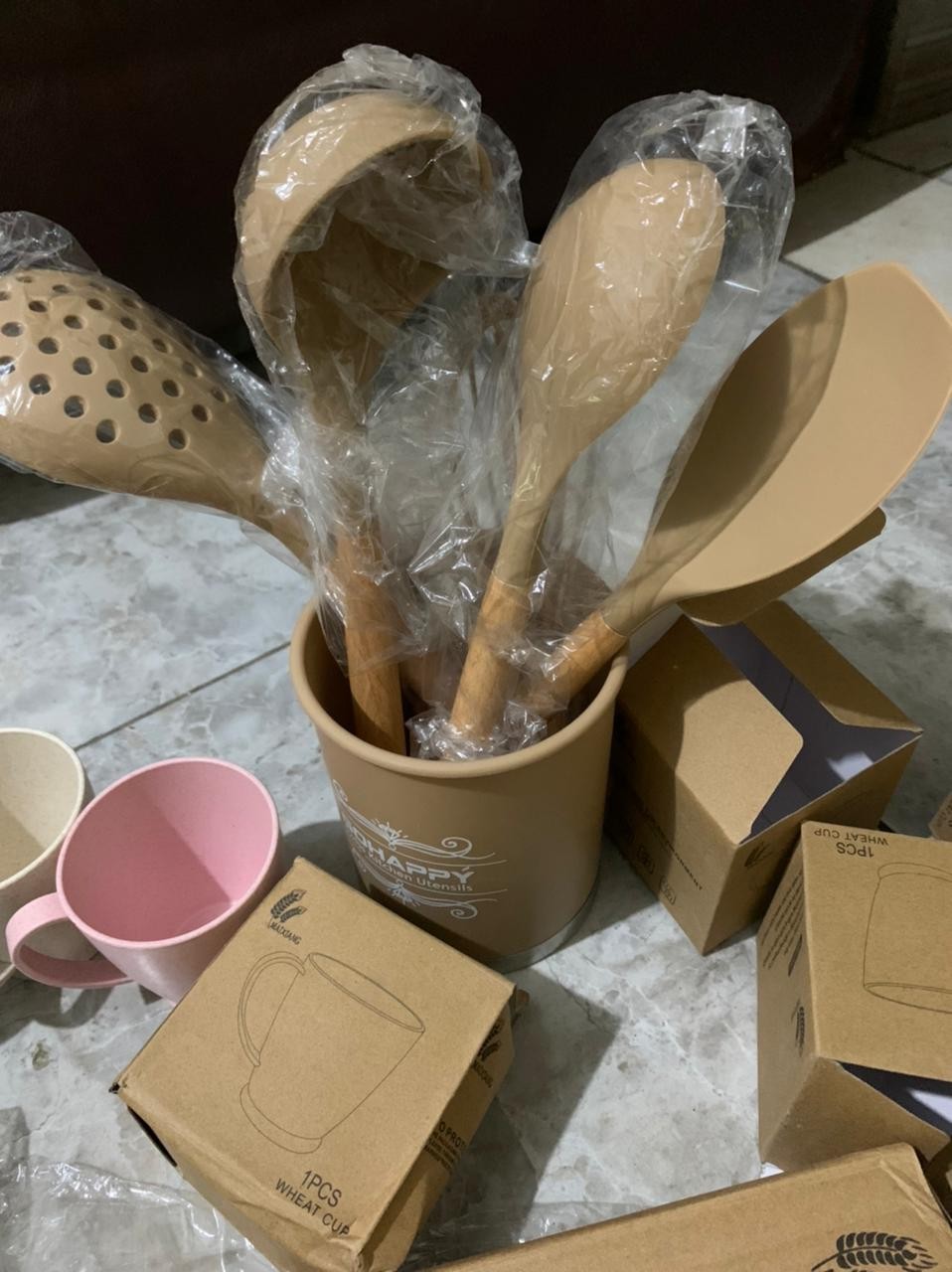 Pisau Dapur Pisau Set Knight Lengkap Knife Set Black 5 Pcs