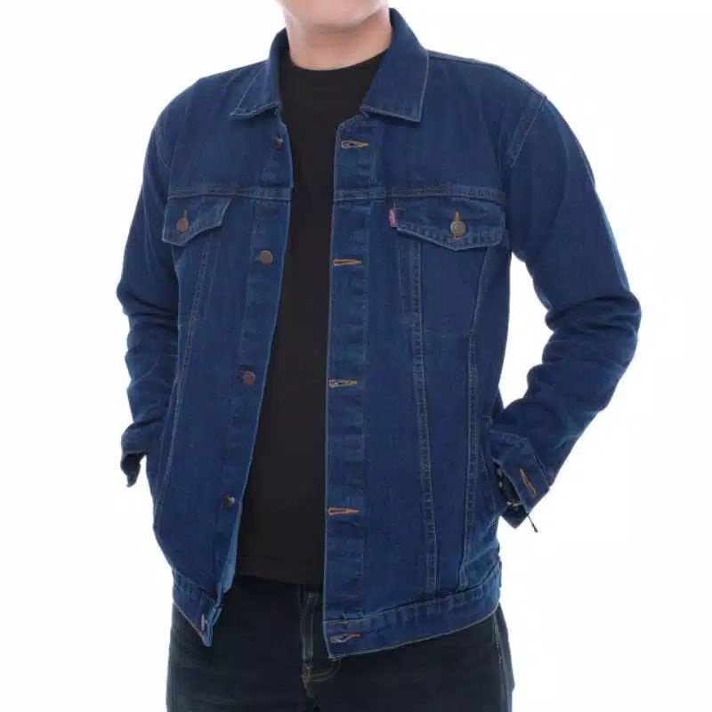 JAKET JEANS PREMIUM LEVI'S COWO CEWEK SNOW OVERSIZE SOBEK-New Biostun