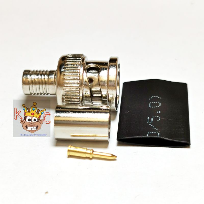 KONEKTOR BNC MALE CRIMP RG6 TAIWAN